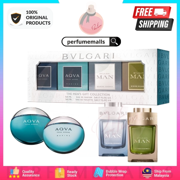 BVLGARI MIXED MEN LINES TRAVEL SET 4X5ML EAU DE PARFUM