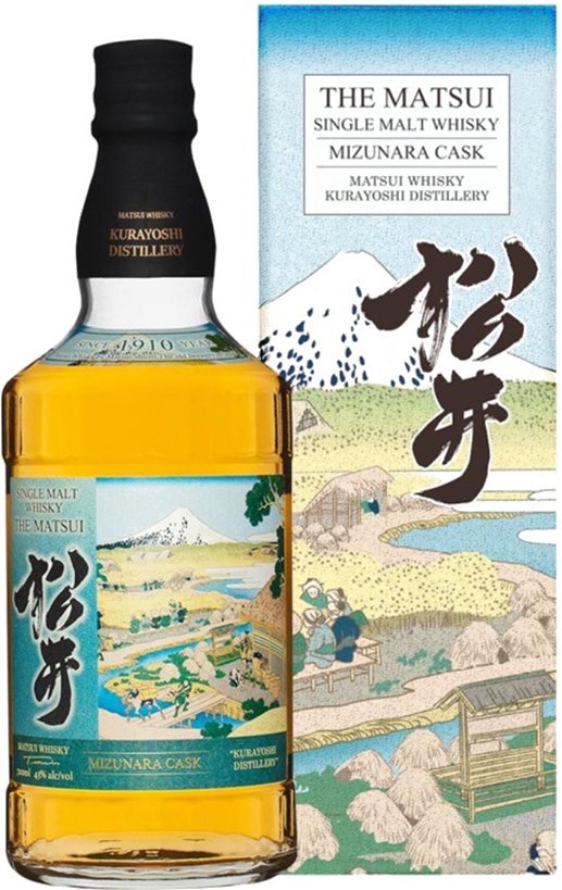 The Matsui Mizunara Cask Japanese Single Malt Whisky Travel Retail Edition 43% 0.7L Geschenkverpackung