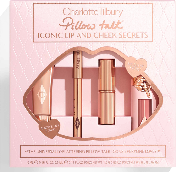 Charlotte Tilbury Pillow Talk Iconic Eye + Lip Duo Travel Retail Exclusive Set 5.2g + 3.5g