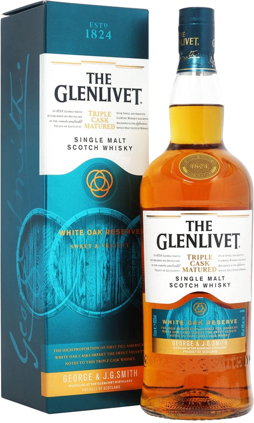 Glenlivet Triple Cask Matured White Oak Reserve Speyside Single Malt Scotch Whisky 40% 1L
