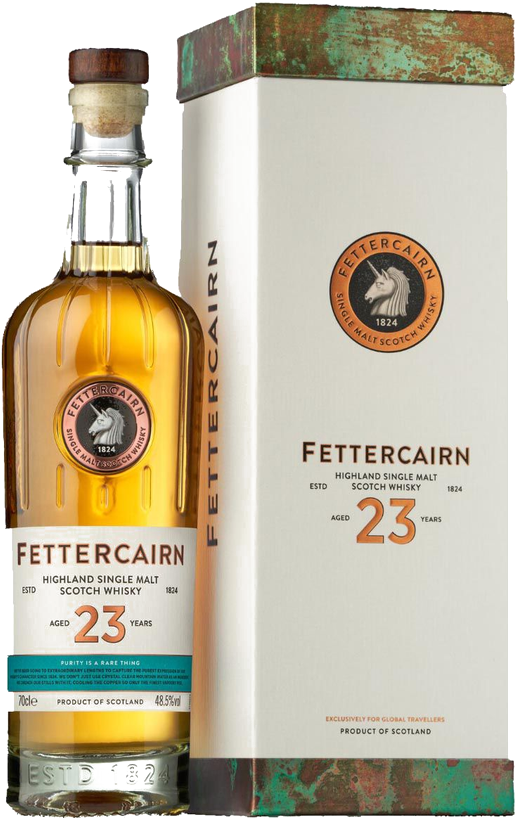 Fettercairn 23y Highland Single Malt Scotch Whisky Travel Exclusive 48,5 % 0,7L gaveæske